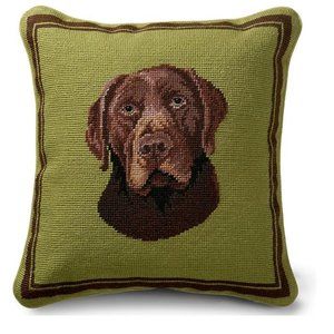 Chocolate Lab Indoor Throw Pillow